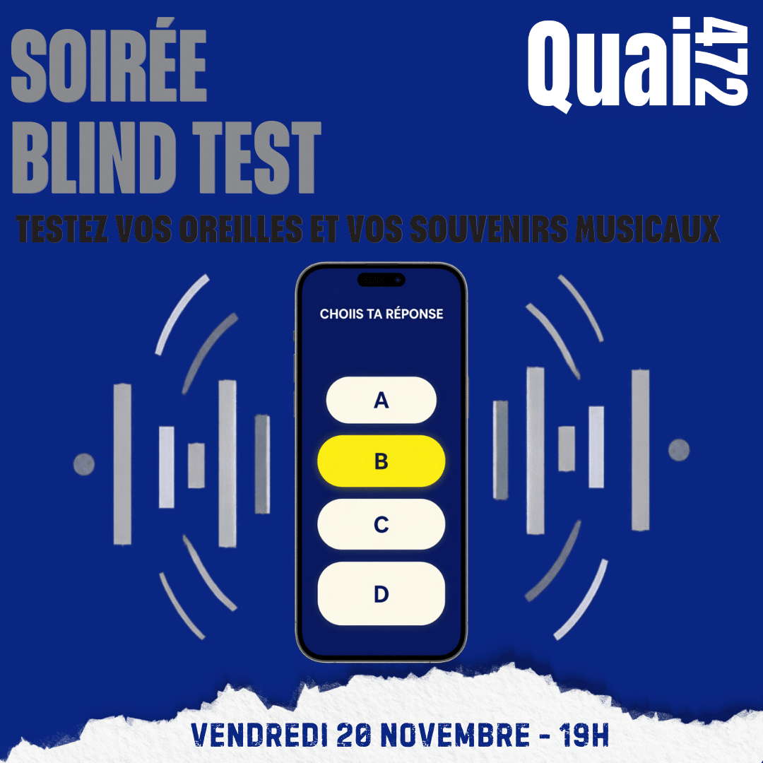Affiche soirée blind test